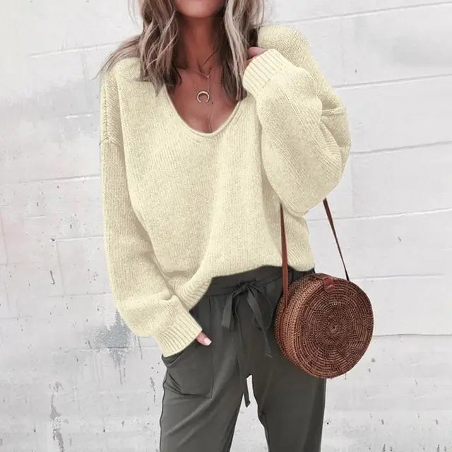 GELEN| sueter holgado con cuello V.