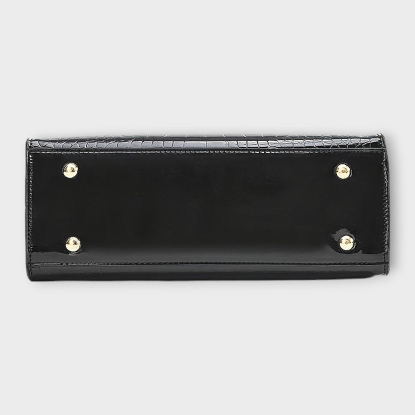 FLORENCIA - BOLSO DE MANO DE PIEL DE COCODRILO BRILLANTE
