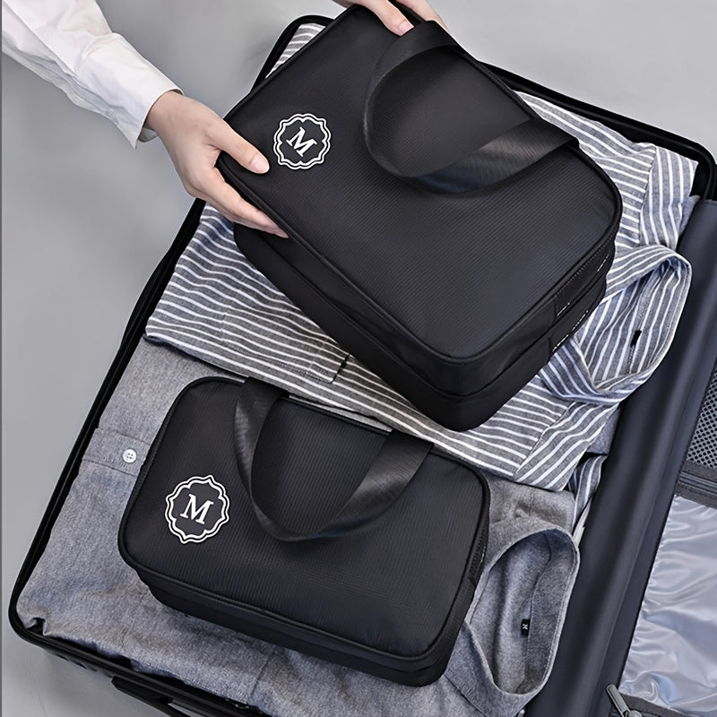 Neceser de viaje con compartimentos múltiples para mujer.