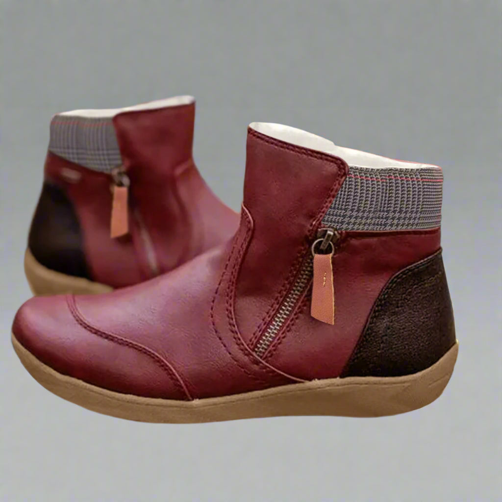 Valeria | Botin impermeable premium de cuero