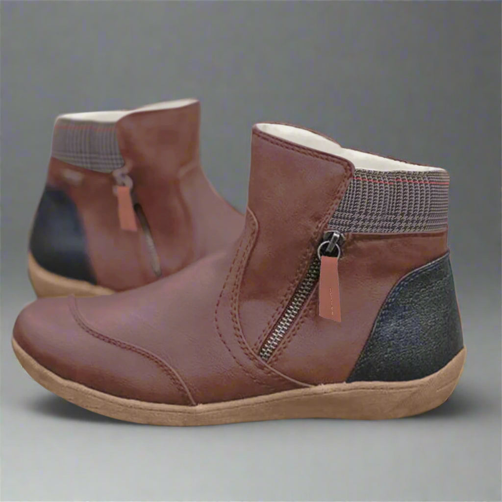 Valeria | Botin impermeable premium de cuero