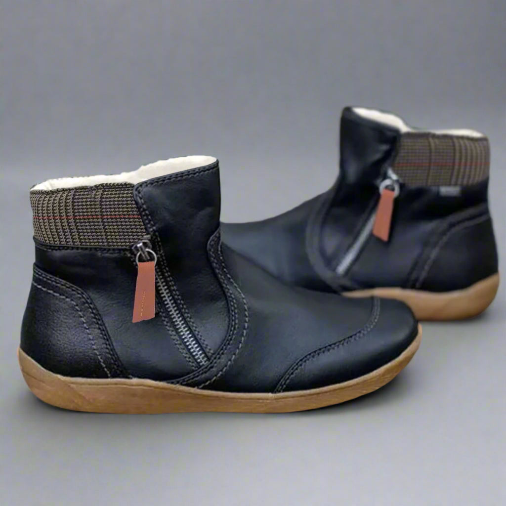 Valeria | Botin impermeable premium de cuero