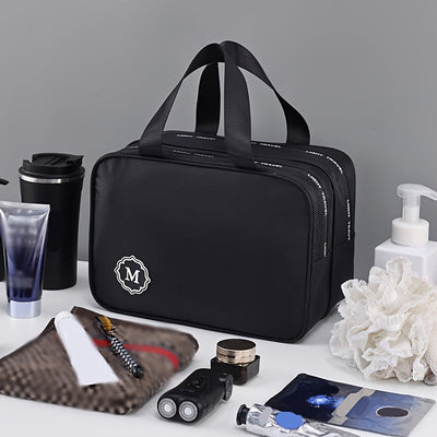 Neceser de viaje con compartimentos múltiples para mujer.