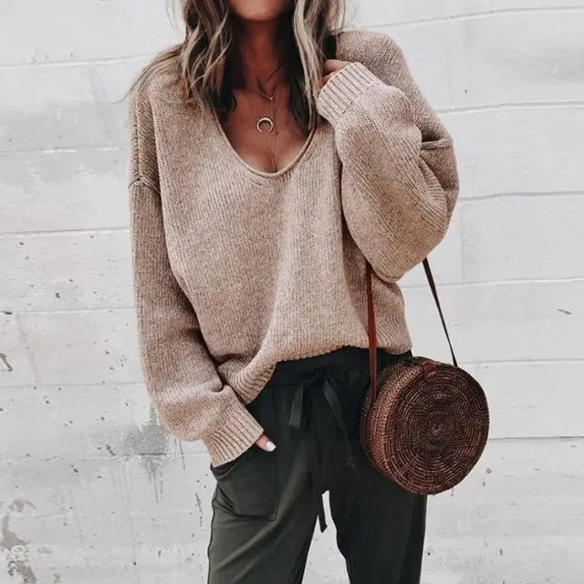 GELEN| sueter holgado con cuello V.