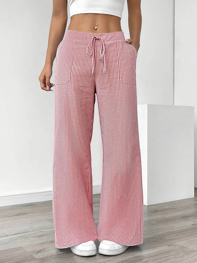 DOMÍNICA | Pantalón ancho rayado