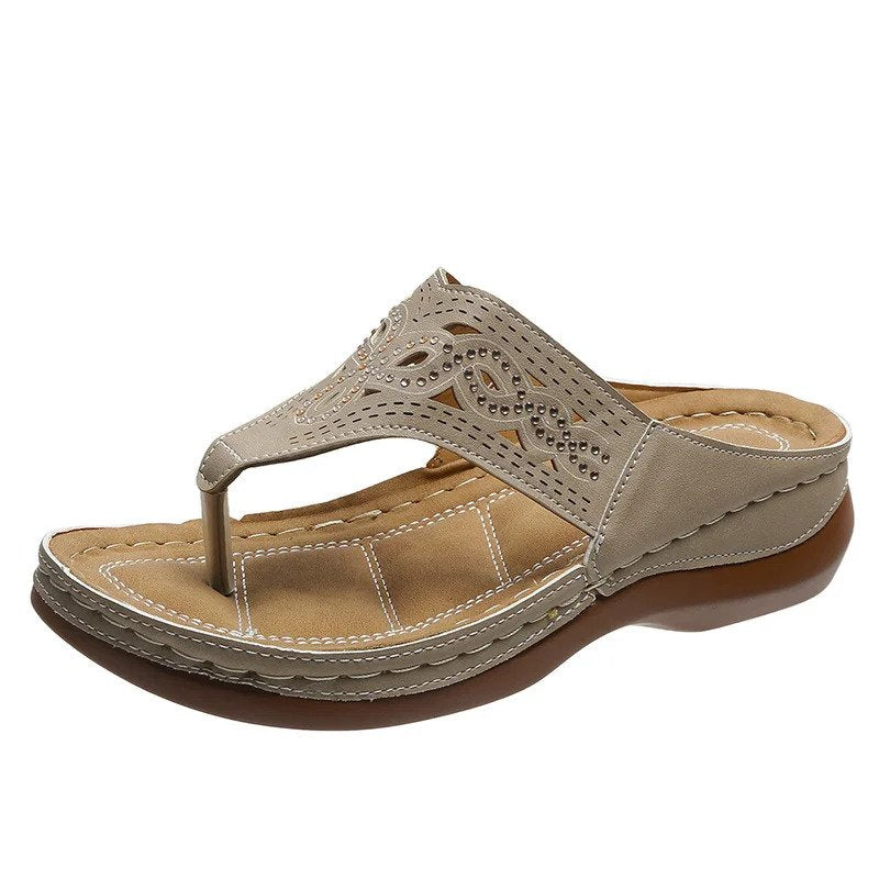 Sandalias Ortopédicas Mujer – Estilo Flip Flop con Plantilla Ergonómica