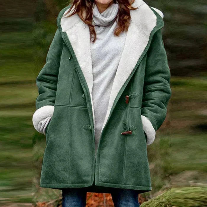 AITANA™ | Abrigo con Capucha Cachemir LookaLike