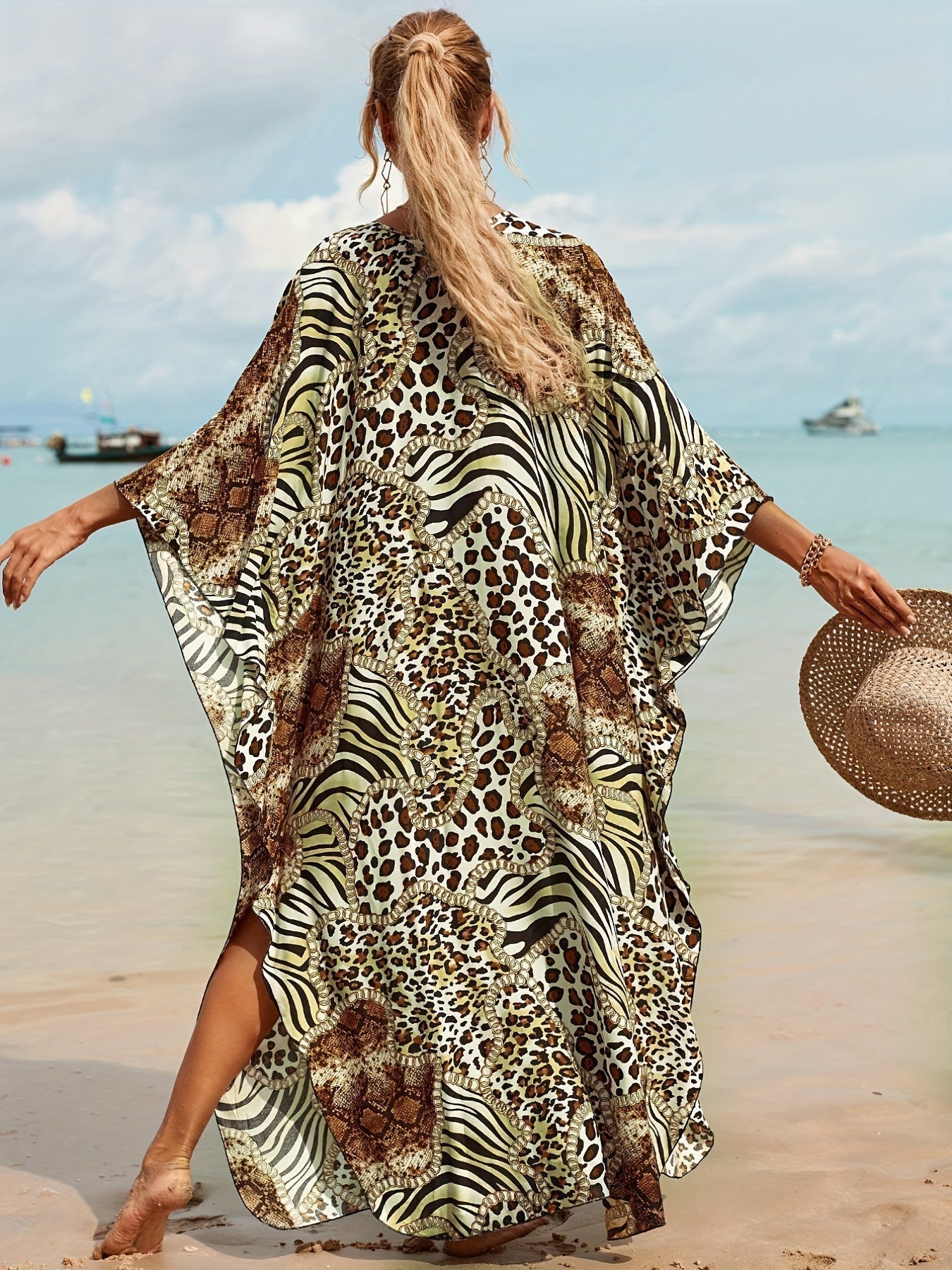 SANDRA|🌴 Vestido Tropical de Fibra de Bambú 🌴