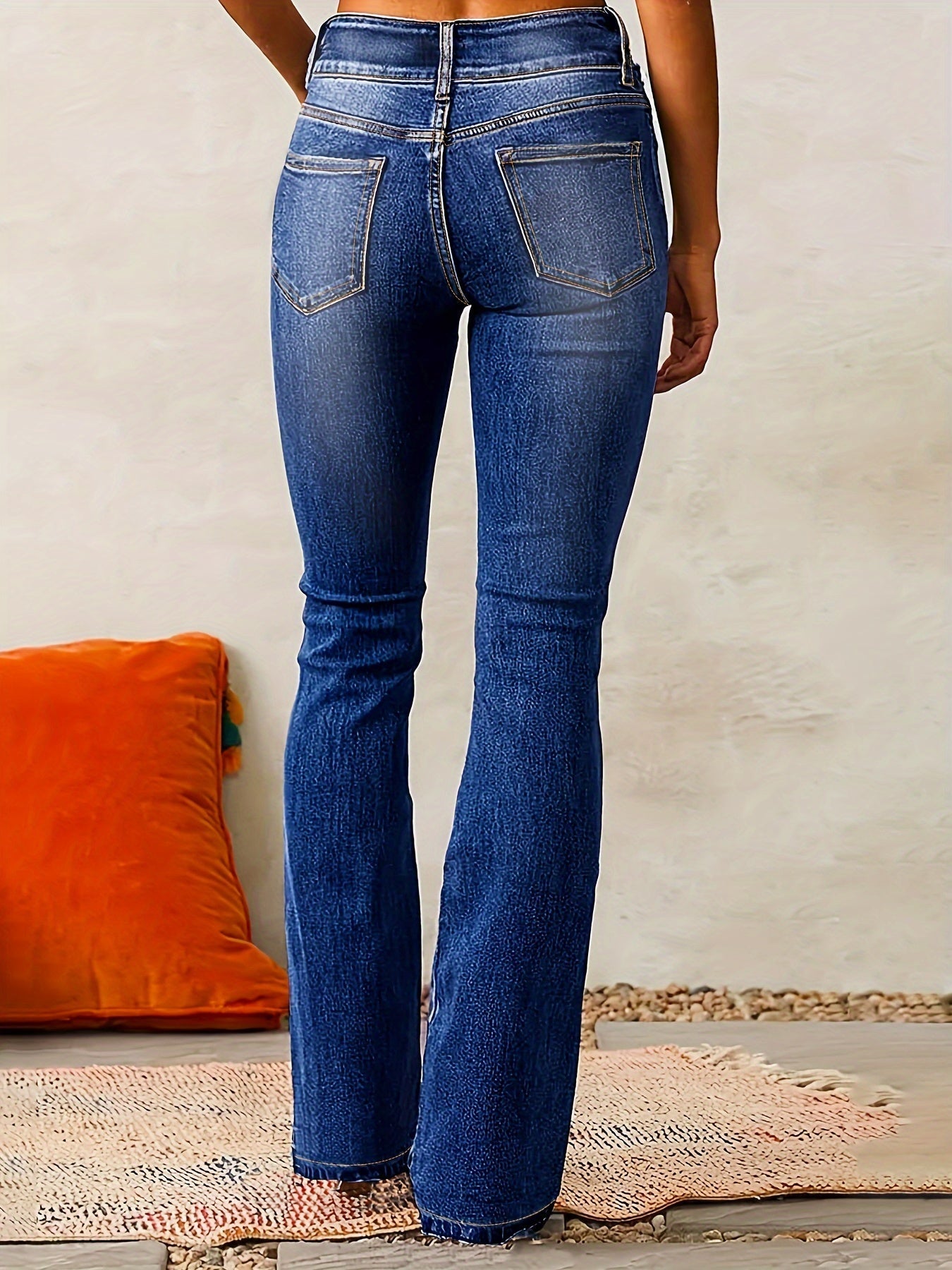 Alicia™ |  Jean pantalon de talle alto.