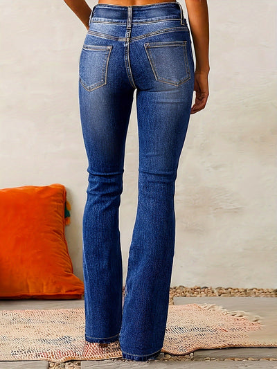 Alicia™ |  Jean pantalon de talle alto.