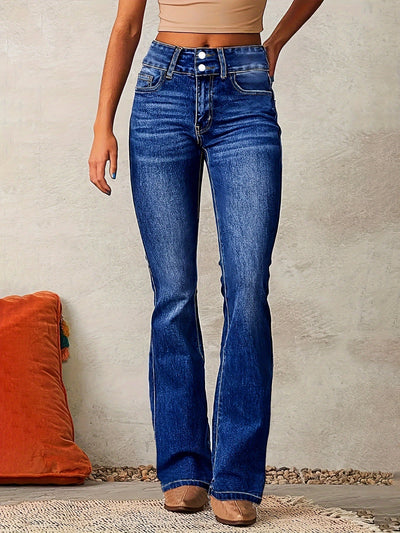 Alicia™ |  Jean pantalon de talle alto.