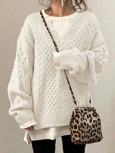 Elena- Elegante suéter oversize abrigado