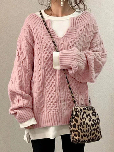 Elena- Elegante suéter oversize abrigado