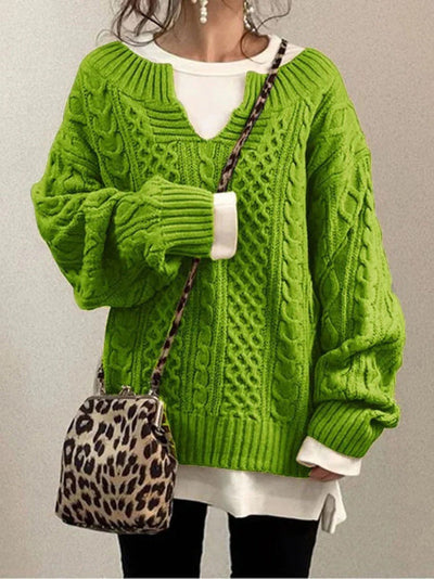 Elena- Elegante suéter oversize abrigado