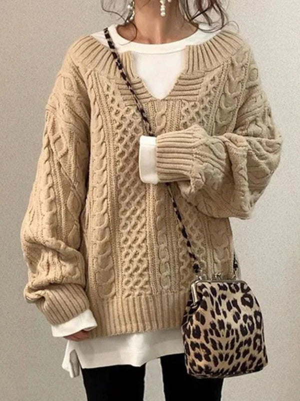 Elena- Elegante suéter oversize abrigado