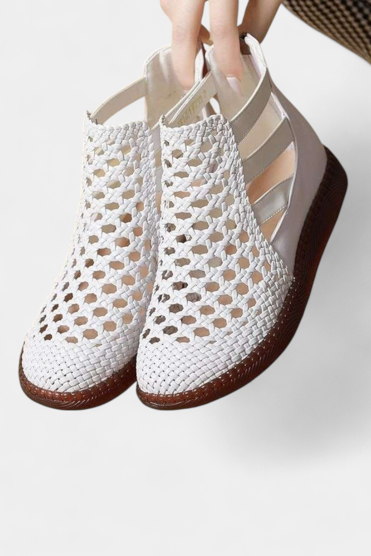 ALICIA| Sandalias Trenzadas con Diseño Calado y Suela Flexible