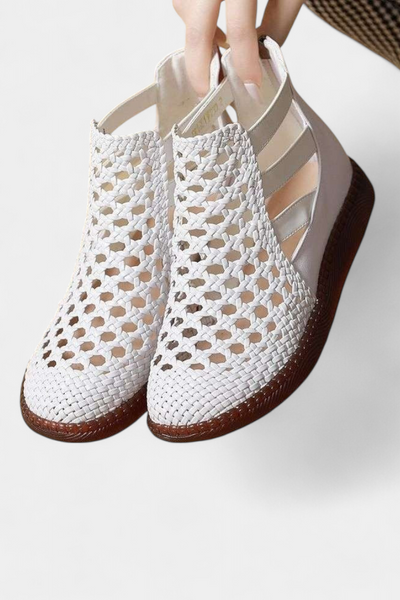 ALICIA| Sandalias Trenzadas con Diseño Calado y Suela Flexible