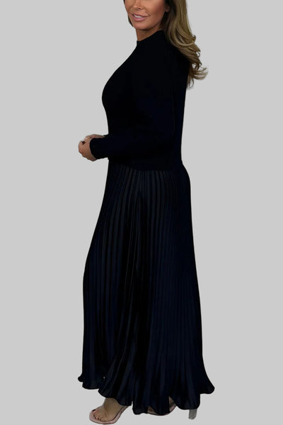 MARÍA | Enterizo de jersey y falda plisada