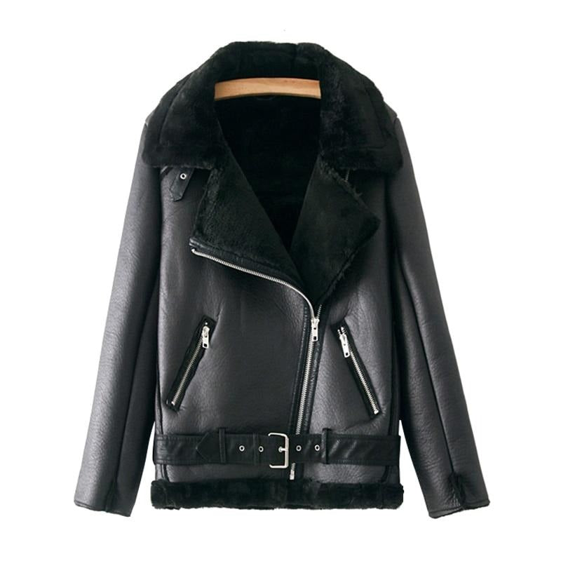 Chaqueta de cuero Mesha