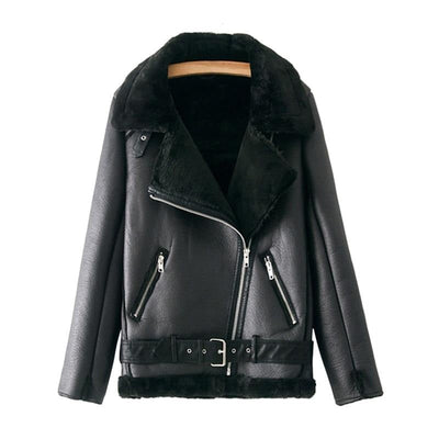 Chaqueta de cuero Mesha