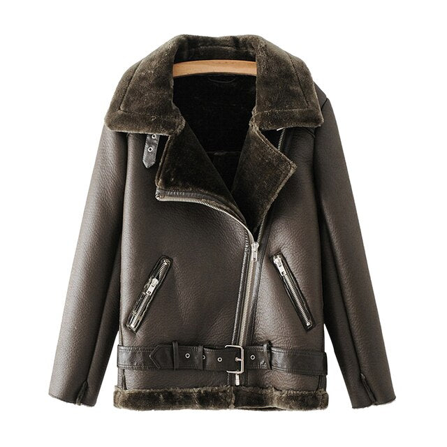 Chaqueta de cuero Mesha