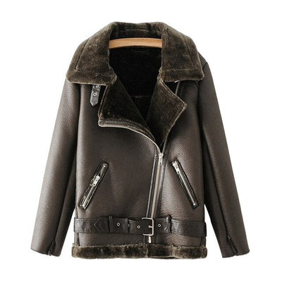 Chaqueta de cuero Mesha