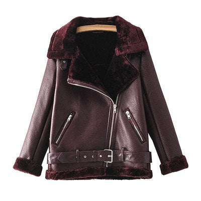 Chaqueta de cuero Mesha