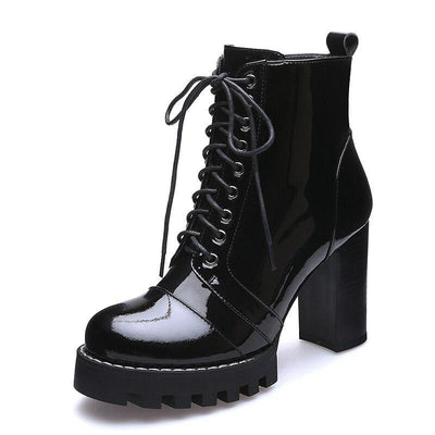 Botin de tacon alto elegante.