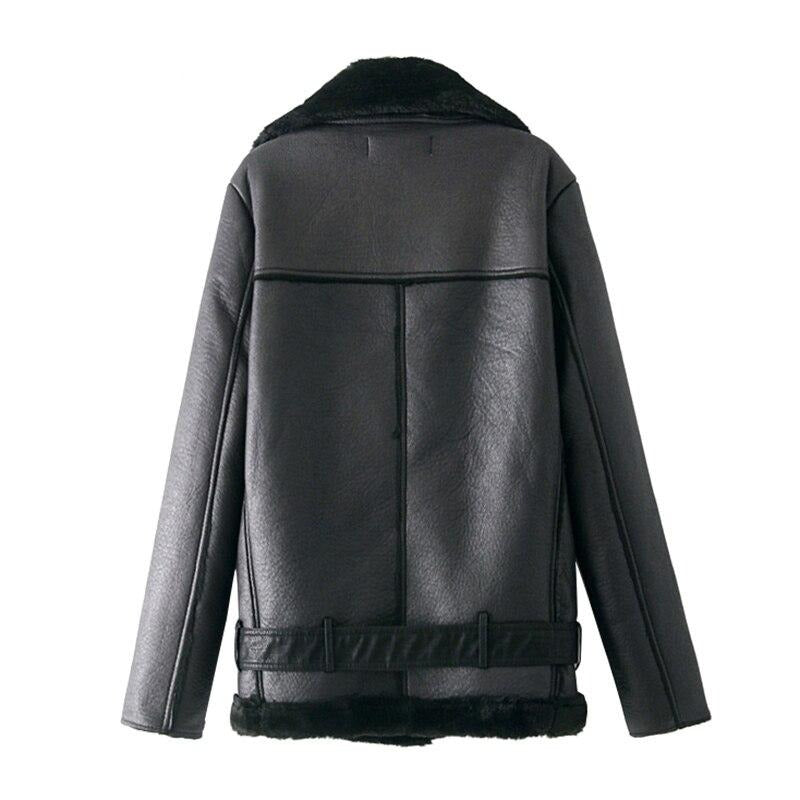 Chaqueta de cuero Mesha