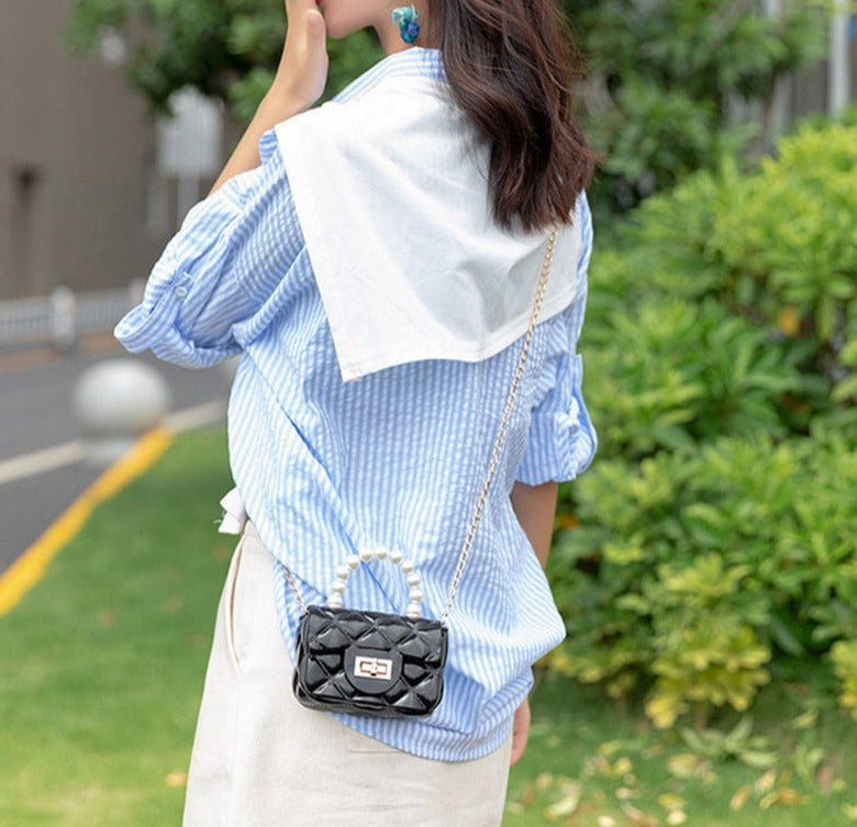 Bolso Mini LANA, asa con perlas
