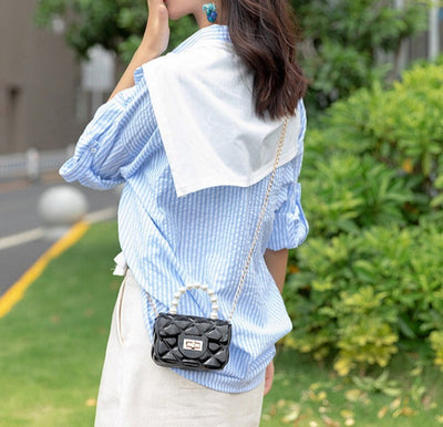 Bolso Mini LANA, asa con perlas