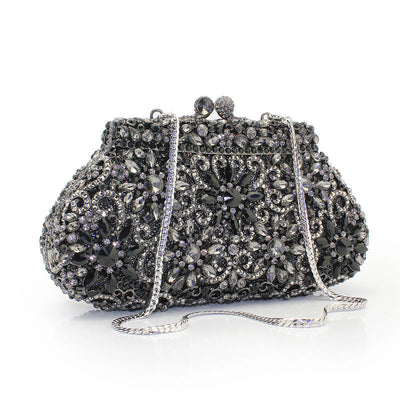 Bolso de mano con diamantes de imitacion
