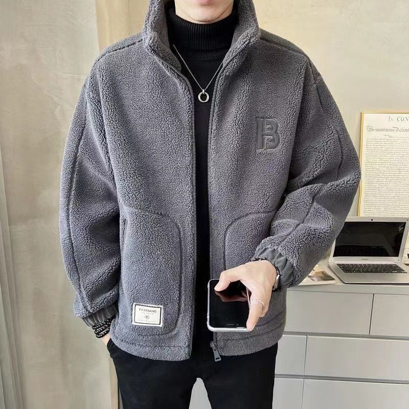 ALEX| Chaqueta polar corte holgado,cremallera y cuello alto.
