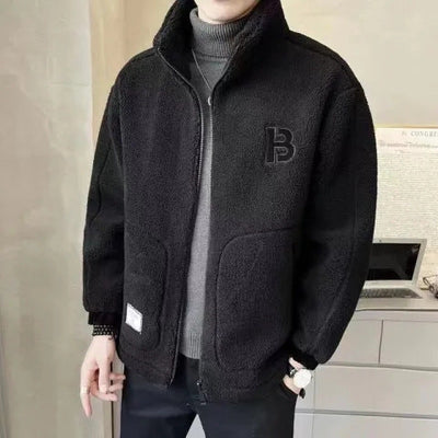 ALEX| Chaqueta polar corte holgado,cremallera y cuello alto.