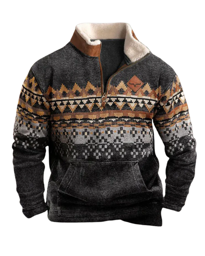 Adrian| Suéter vintage con cremallera