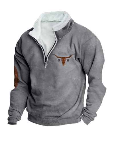 ANDRES| Suéter vintage con cremallera