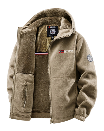 Elegante chaqueta térmica de forro polar