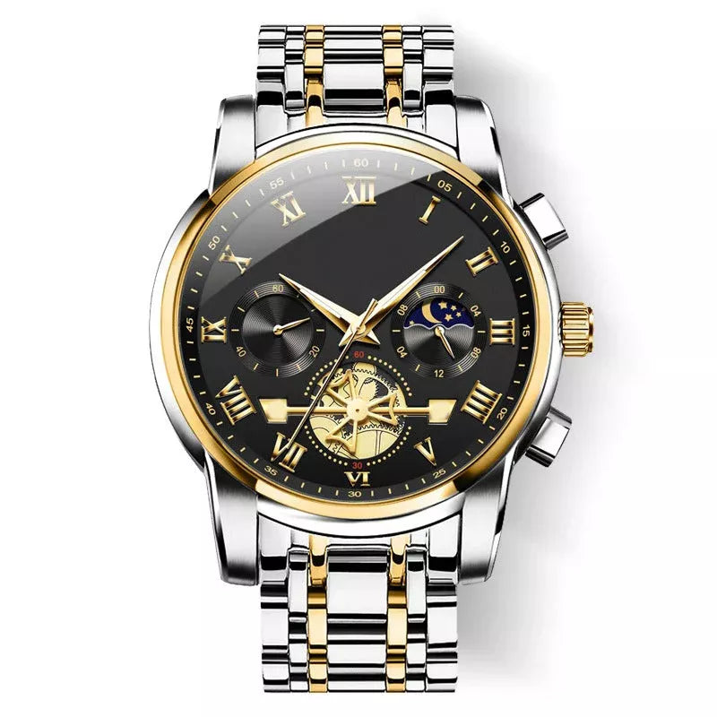 Nuevo cronógrafo multifunción con reloj despertador y 6 agujas