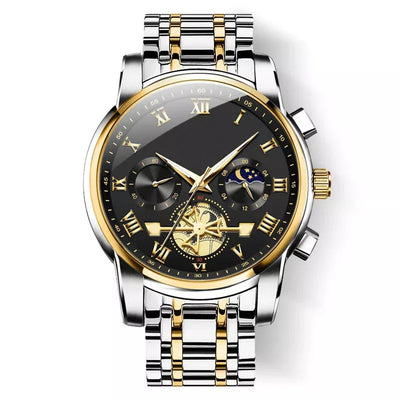 Nuevo cronógrafo multifunción con reloj despertador y 6 agujas