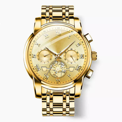 Nuevo cronógrafo multifunción con reloj despertador y 6 agujas